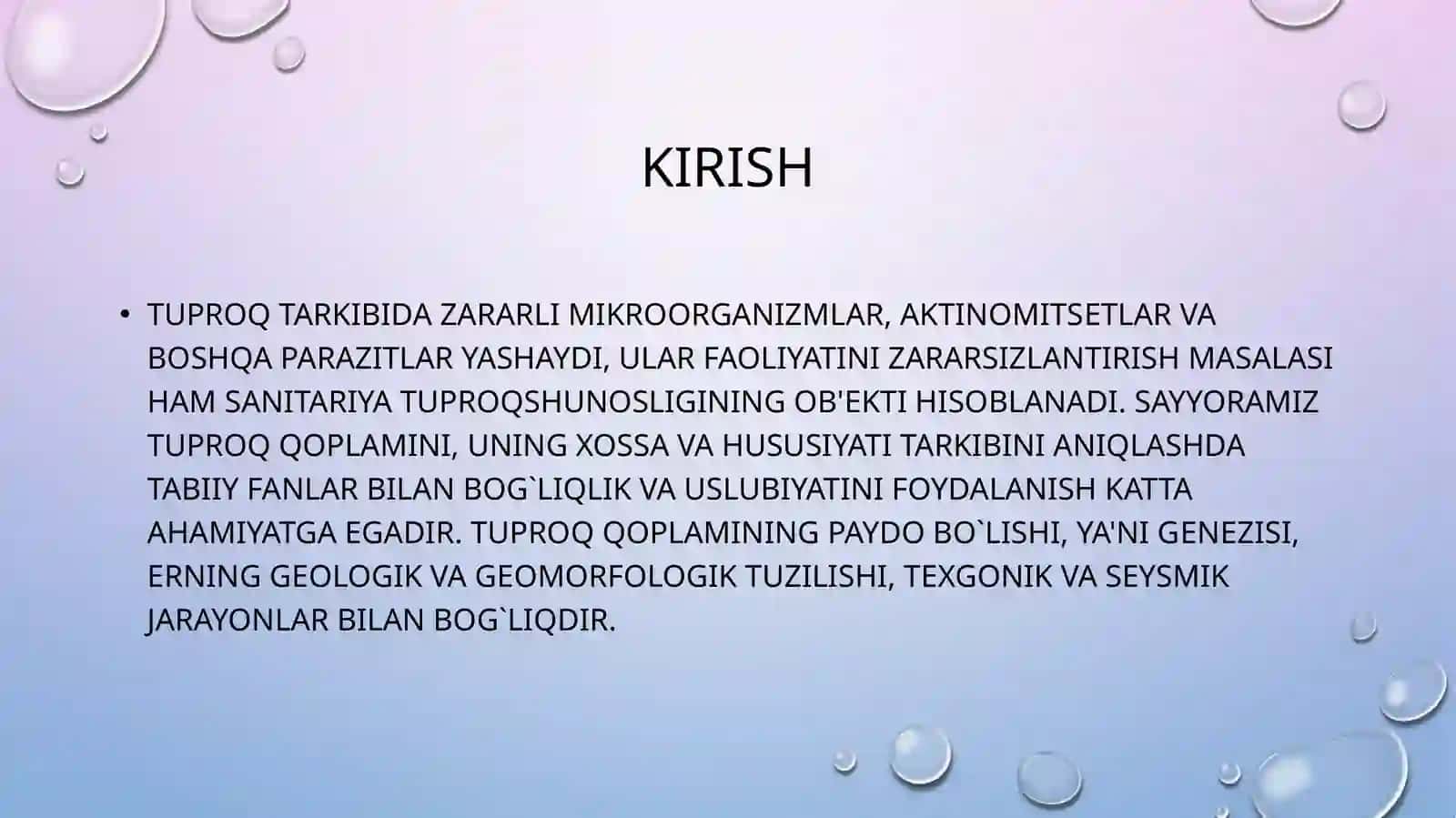 Tuproqning kimyoviy tarkibi 3