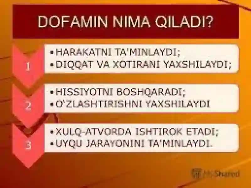 Dofaminva dofaminergik vositalar 3
