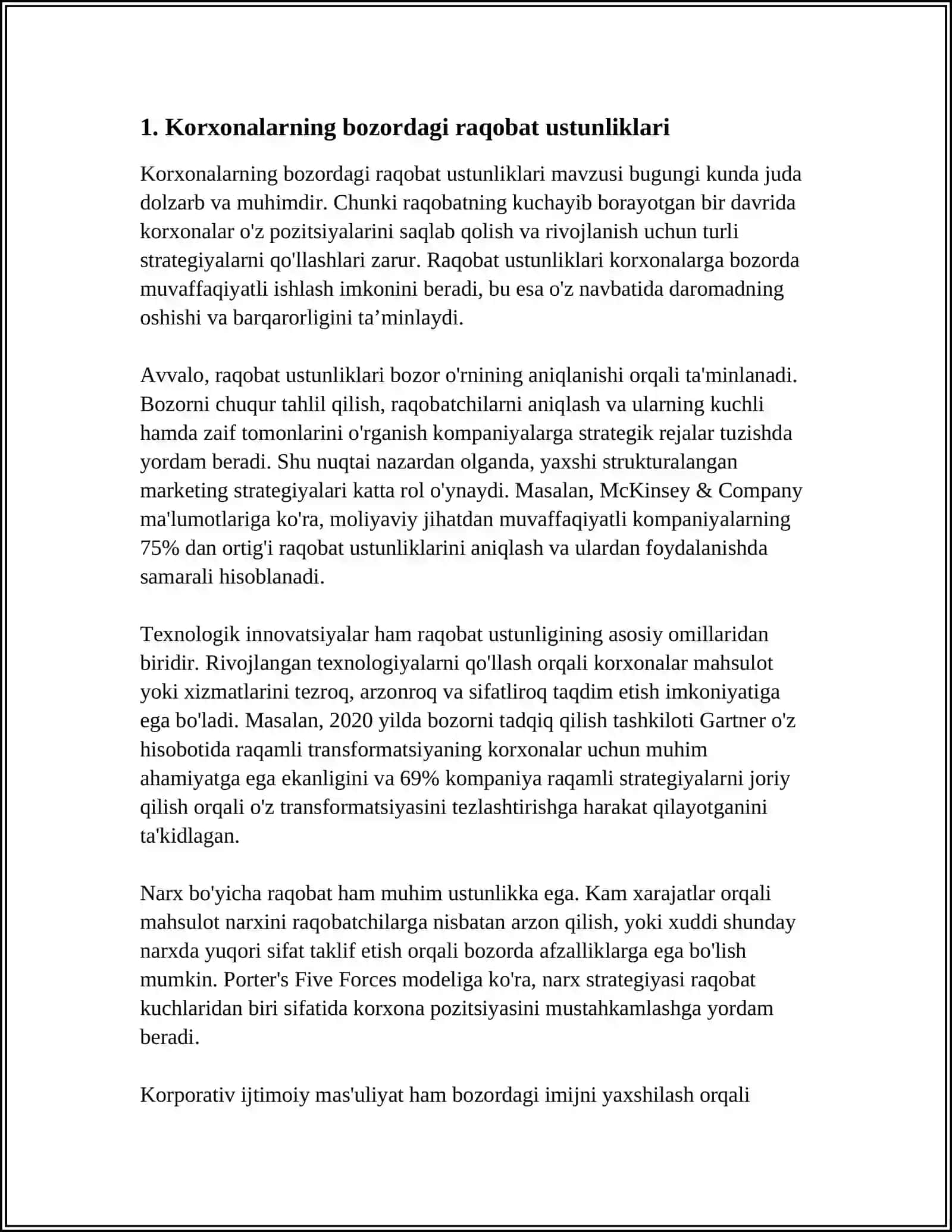 KORXONALARNING BOZOR IQTISODIYOTIDAGI OʻRNI VA IQTISODIY FAOLIYATNING XUSUSIYATLARI 3