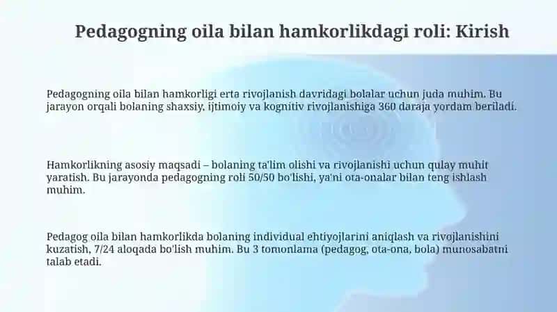 Pedagog va oilaning hamkorligi 3