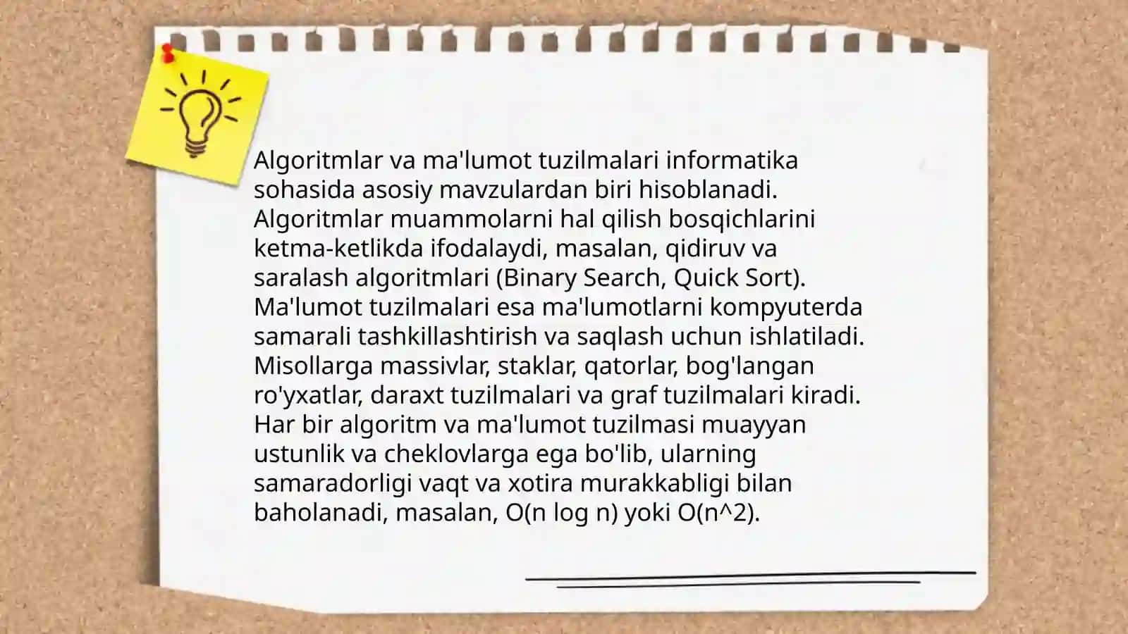 Algoritmlar va ma'lumot tuzilmalari 3