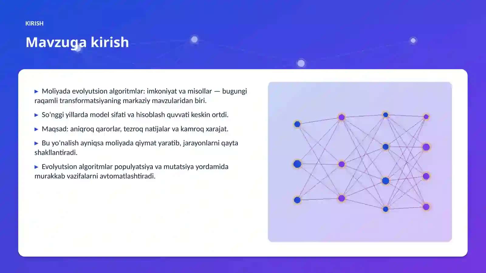 Moliyada evolyutsion algoritmlar: imkoniyat va misollar 3