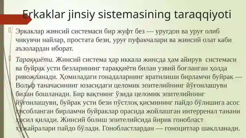 ERKAKLAR REPRODUKTIV SISTEMASI 3