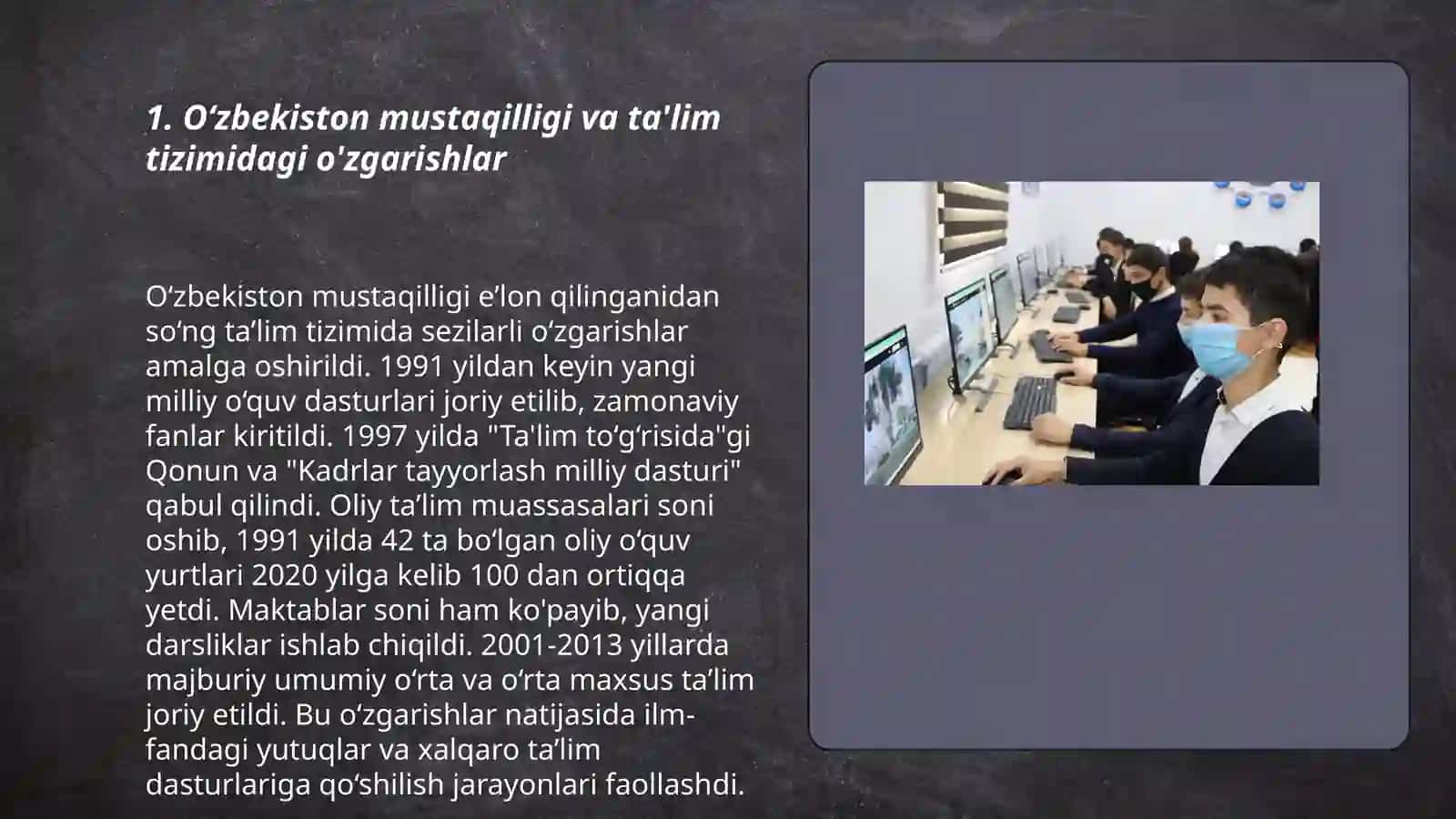 O‘zbekiston mustaqilligi va ta'lim-tarbiyaga yangicha yondashuv 3