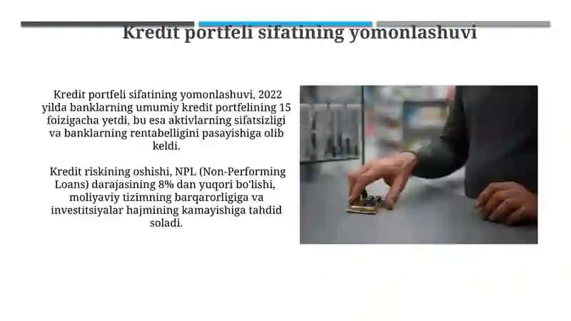 Kredit portfeli sifatining yomonlashuvi 3