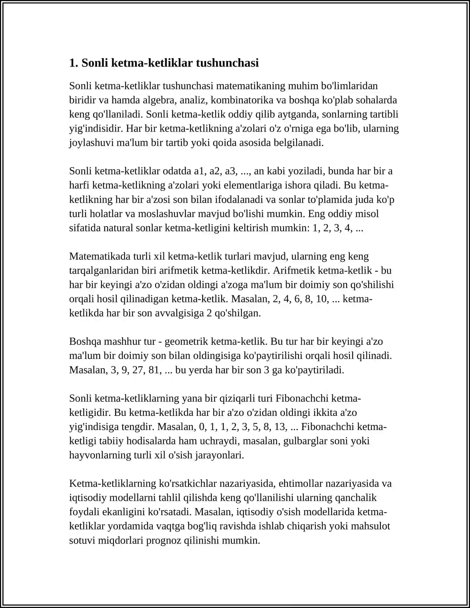 SONLI KETMA-KETLIK VA UNING LIMITI 3
