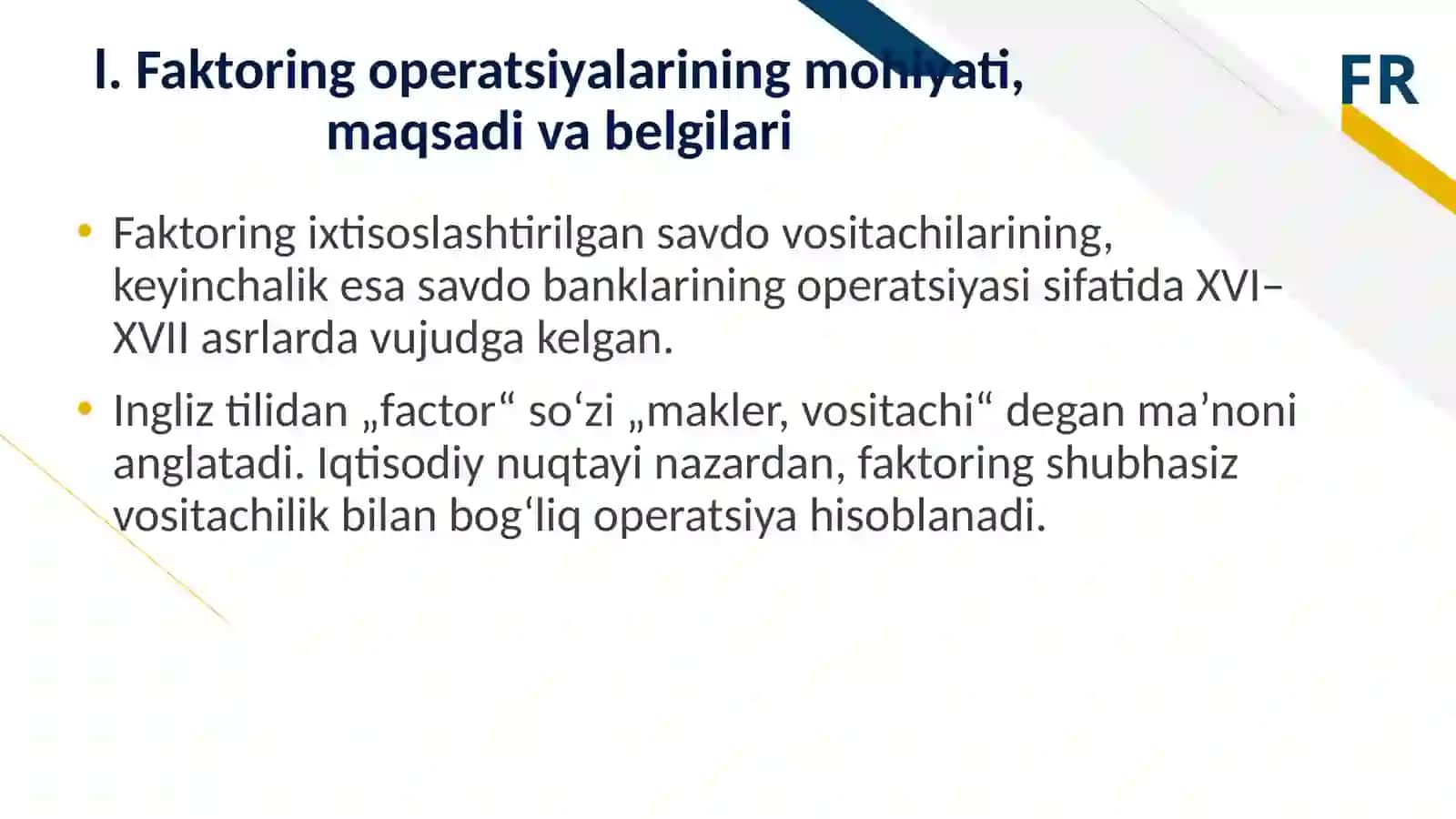 Tijorat banklarining faktoring va lizing operatsiyalari 3