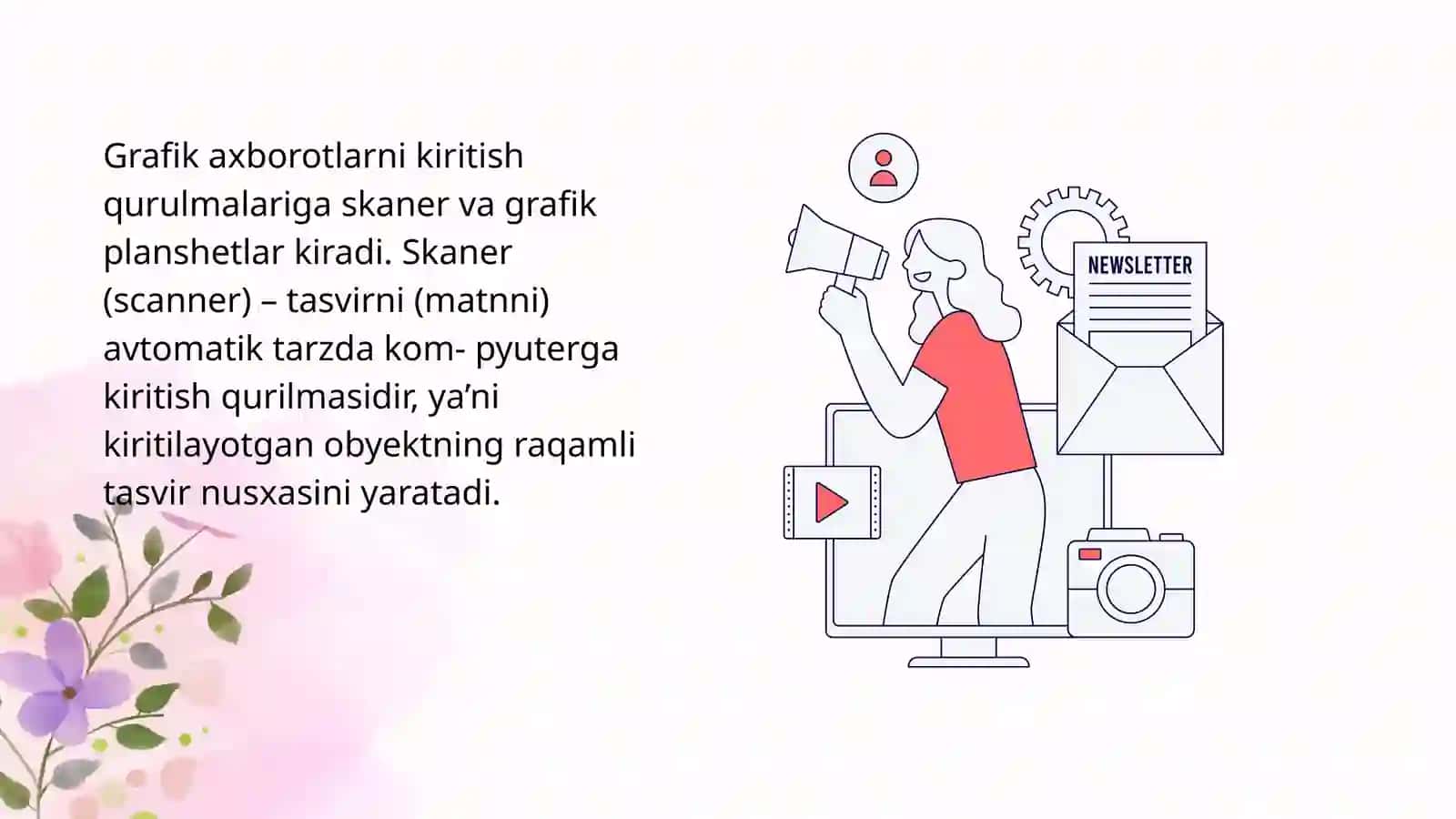 Grafik axborotlarni kiritish, taxrirlash va chiqarish 3