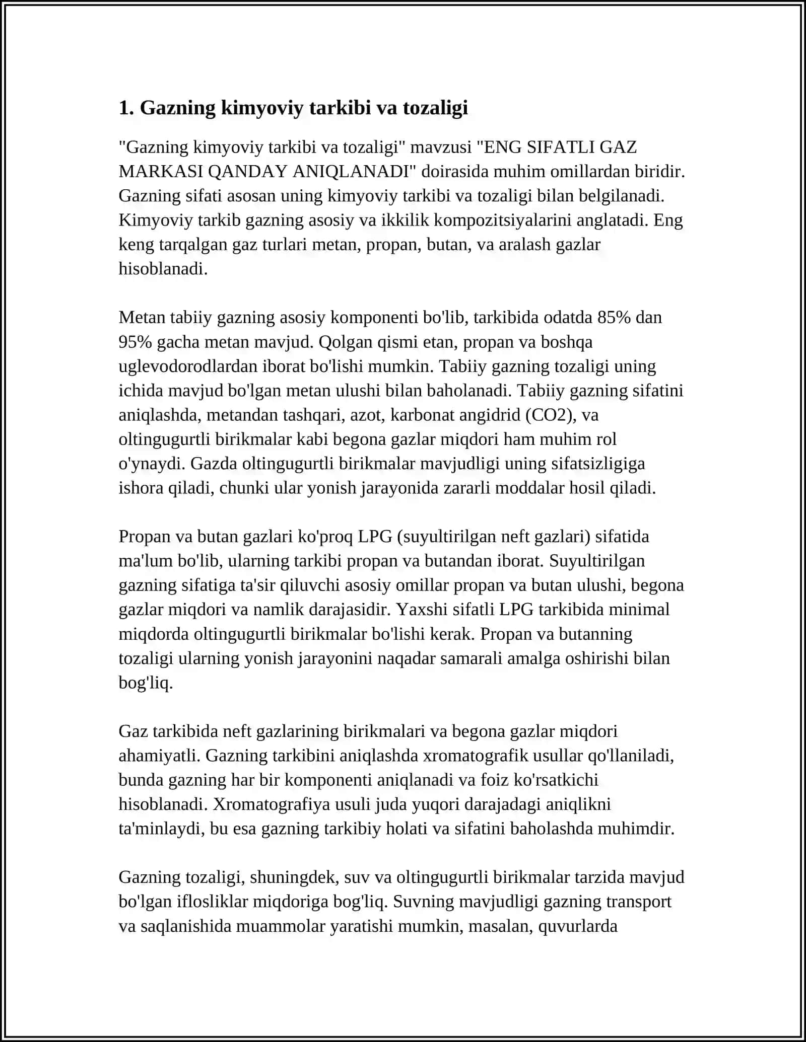 ENG SIFATLI GAZ MARKASI QANDAY ANIQLANADI 3