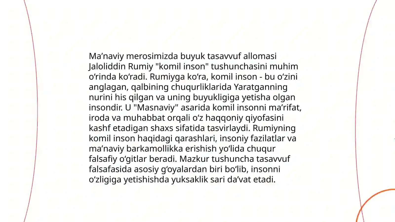 Rumiy asarlarida komil inson tarbiyasi 3