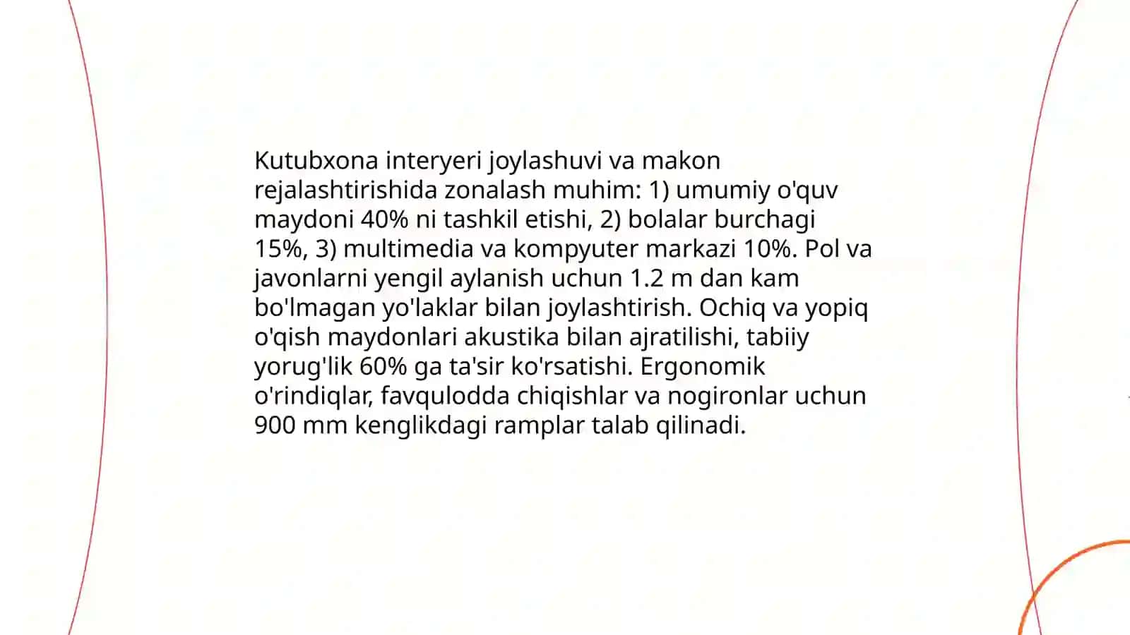 Kutubxonada qulay infratuzilma yaratish 3