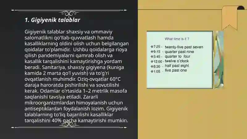 Gigiyenik talablar 3