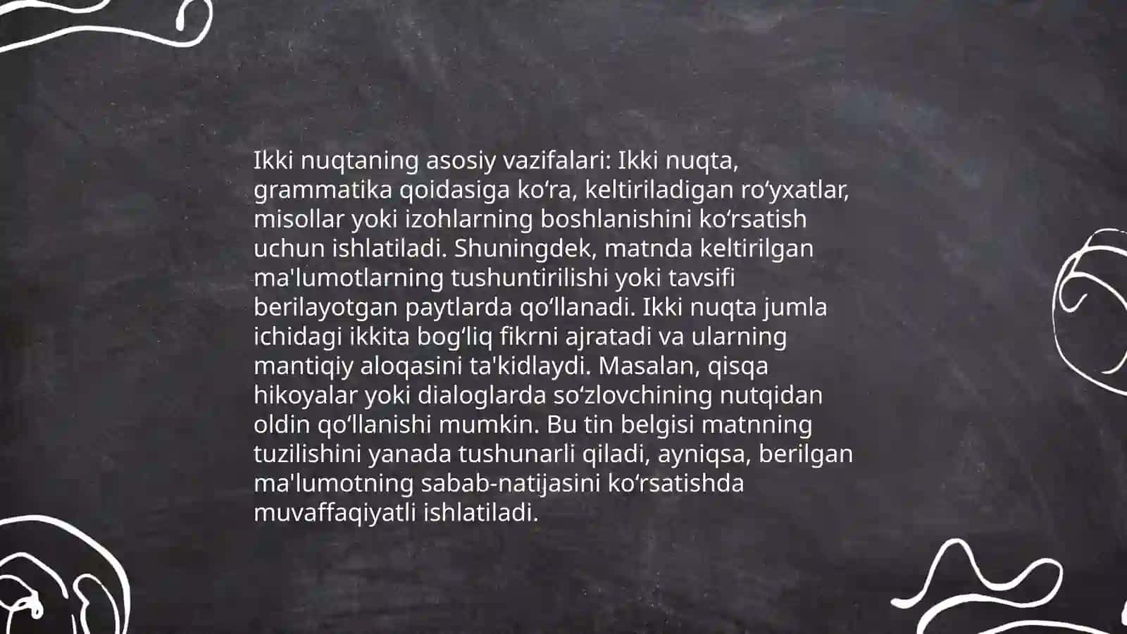 Ikki nuqta va ko'p nuqta belgilarining ishlatilishi 3