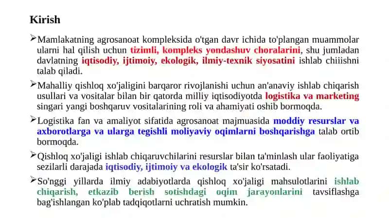 LOGISTIKAGA KIRISH 3