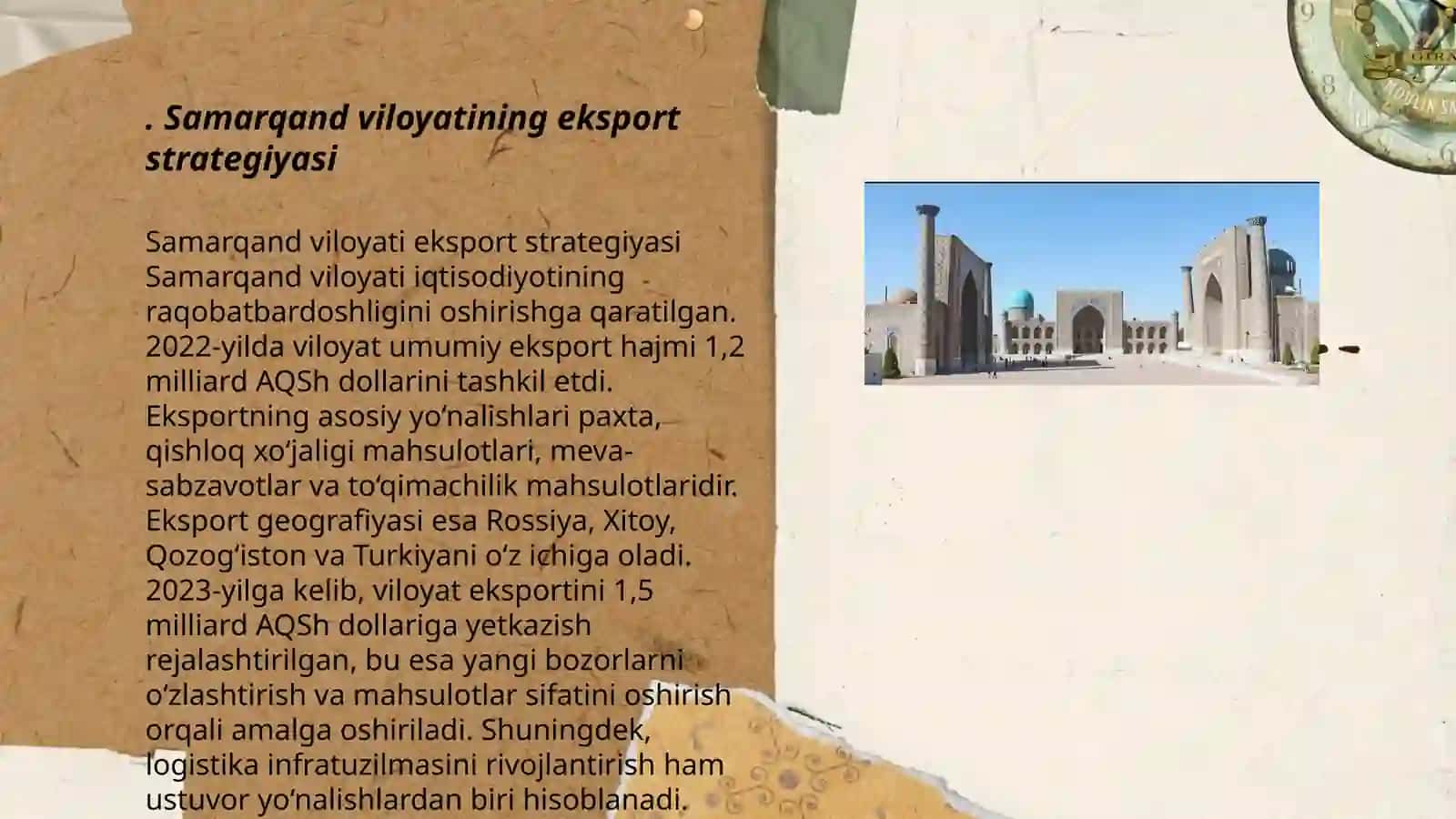 Samarqand viloyatining eksport strategiyasi 3