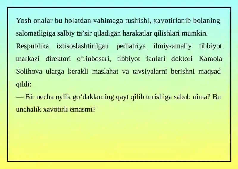 QUSISH VA QAYT QILISH SINDROMI 3