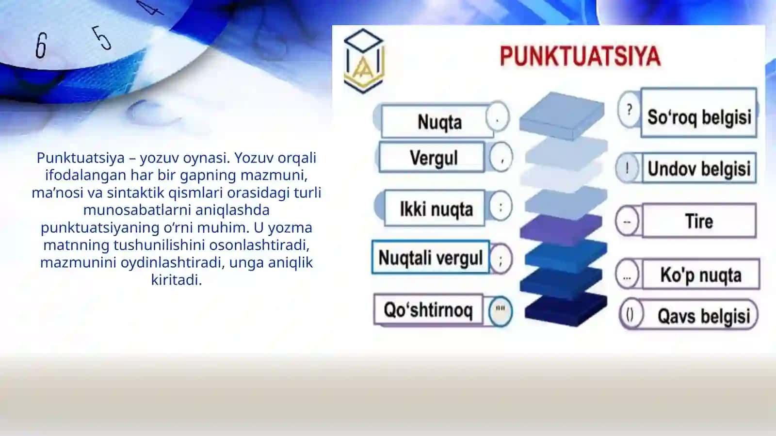 Punktuatsiya va uslubiyat asoslari 3