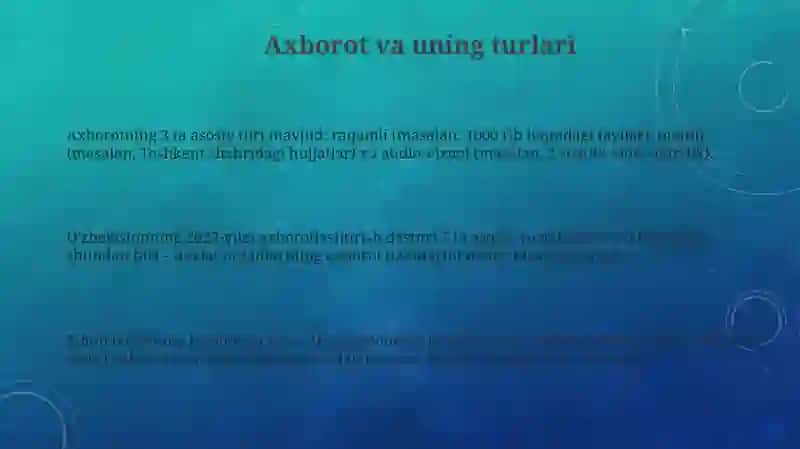 Axborot va uning turlari 3