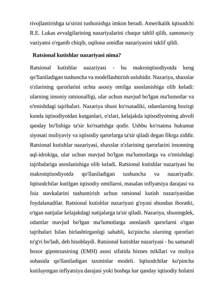 Ratsional kutish nazariyasi 3