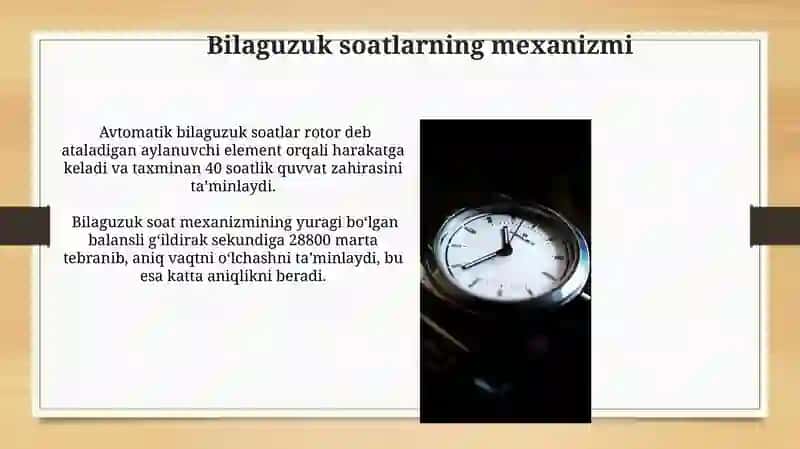 Bilaguzuk soati 3