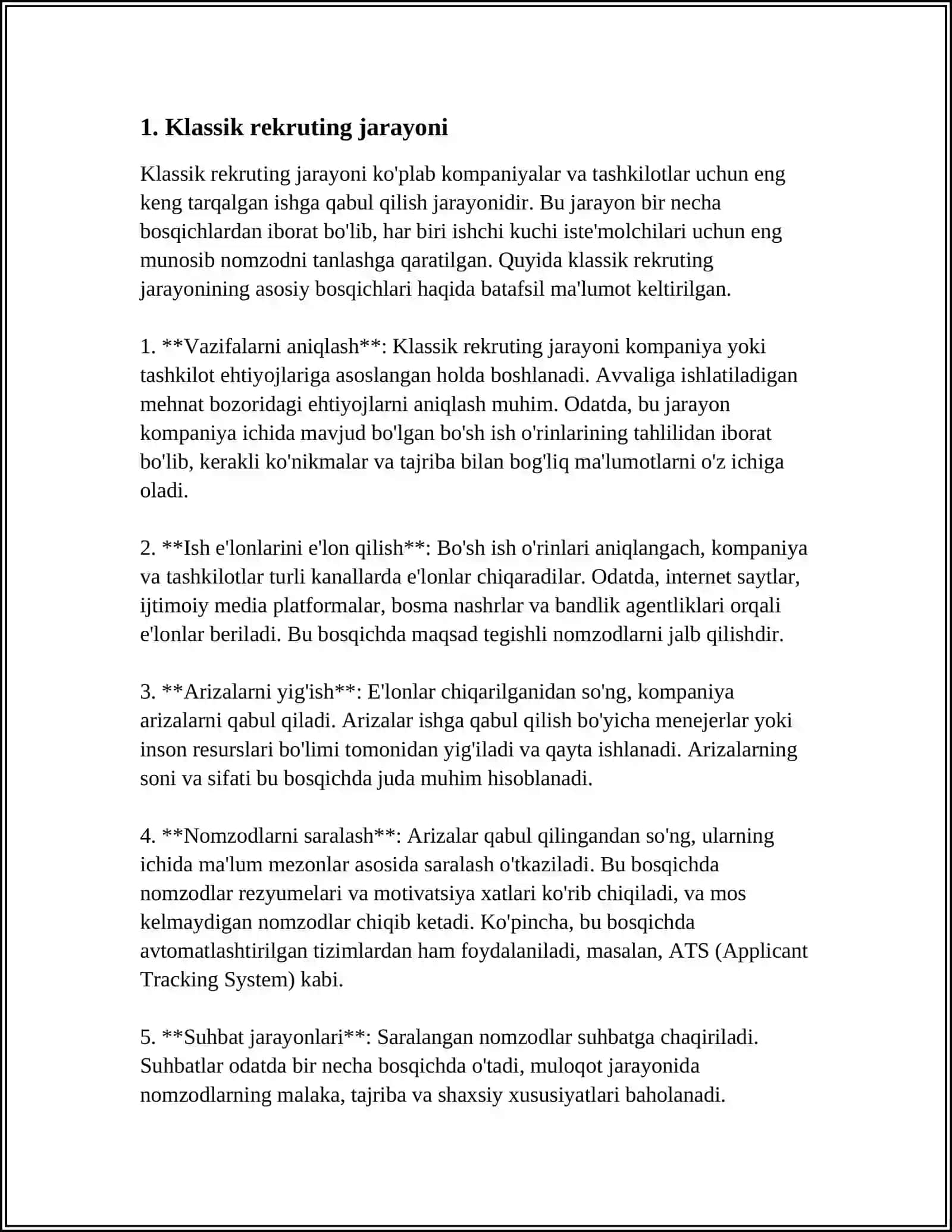 KLASSIK REKRUTMENT VOSITALARI 3