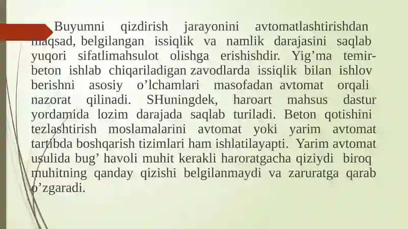 Beton qotish jarayonini tezlashtirish 3