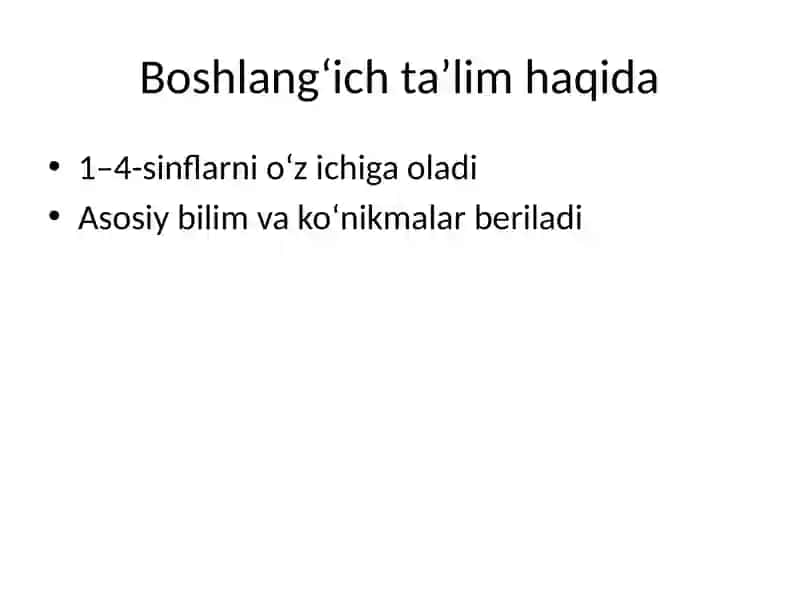 Boshlang‘ich Ta’lim 3