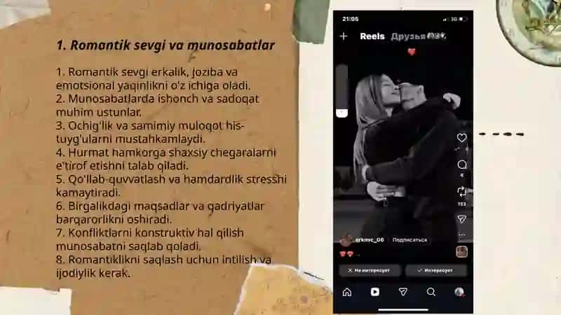 Romantik sevgi va munosabatlar 3
