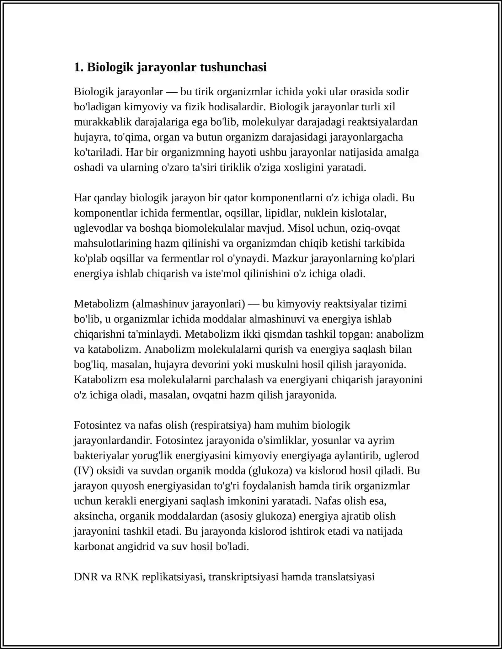 BILISH PROSESSLARI HAQIDA TUSHUNCHA 3