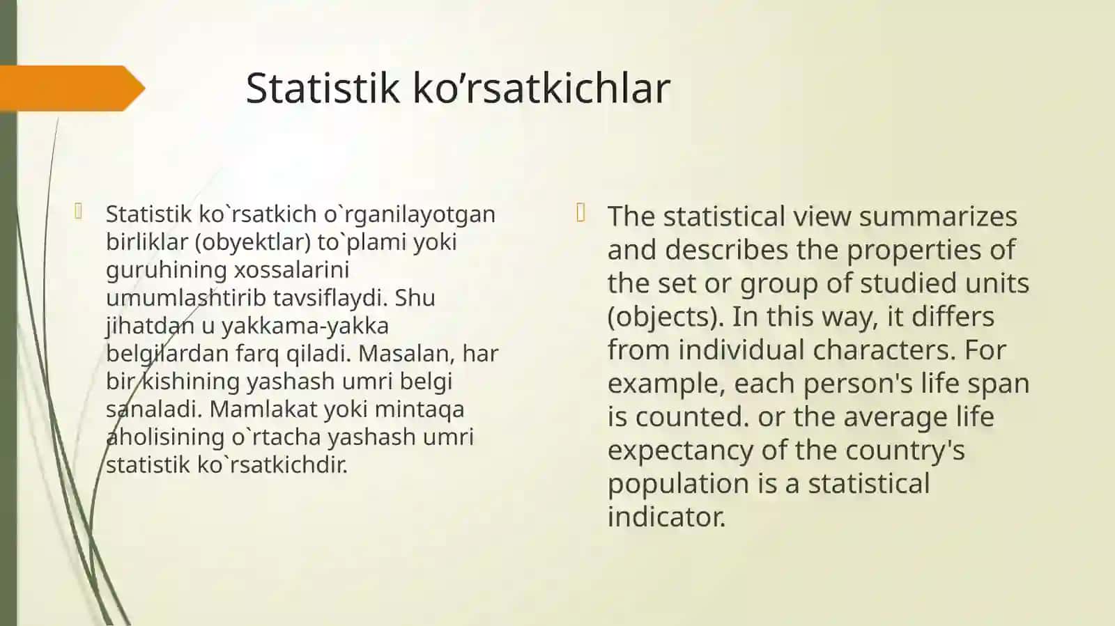 Statistik ko’rsatkichlar 3