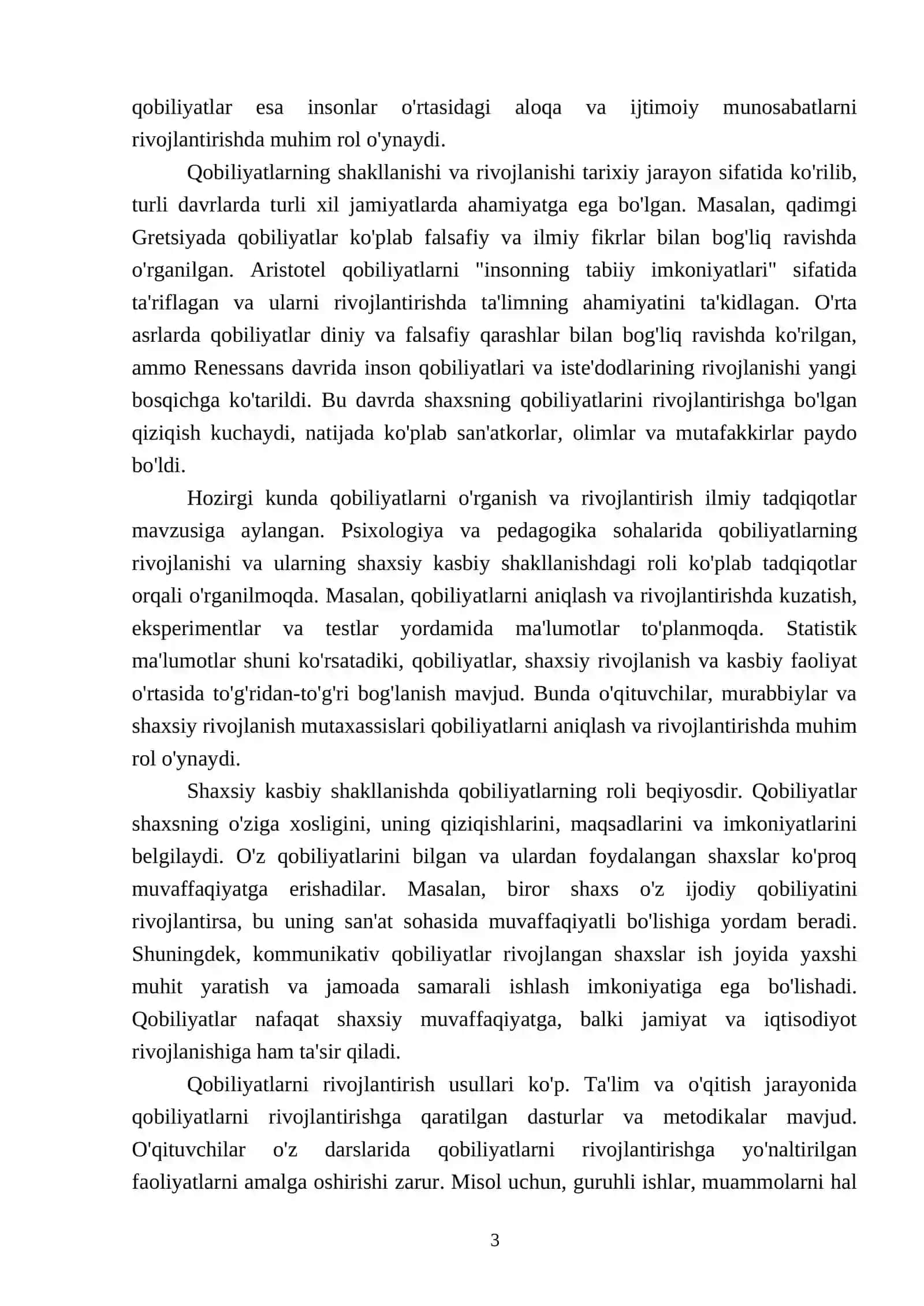 Qobiliyatlar Va Shaxsning Kasbiy shakllanishi 3