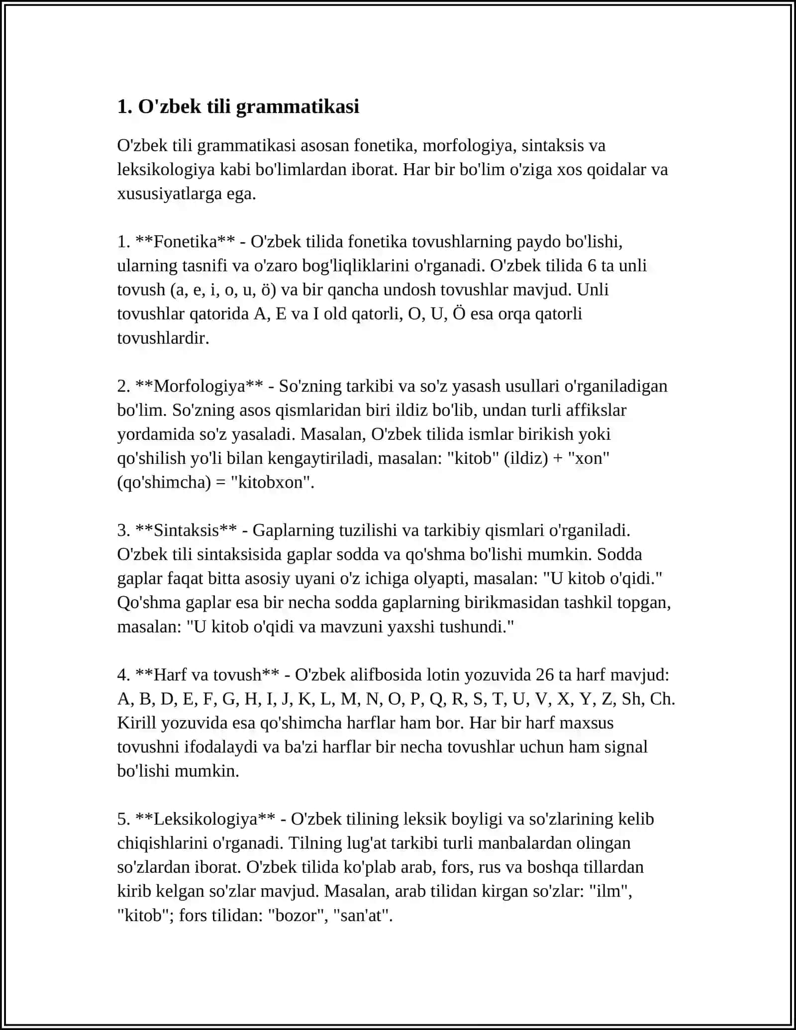 O'zbek tili grammatikasi 3