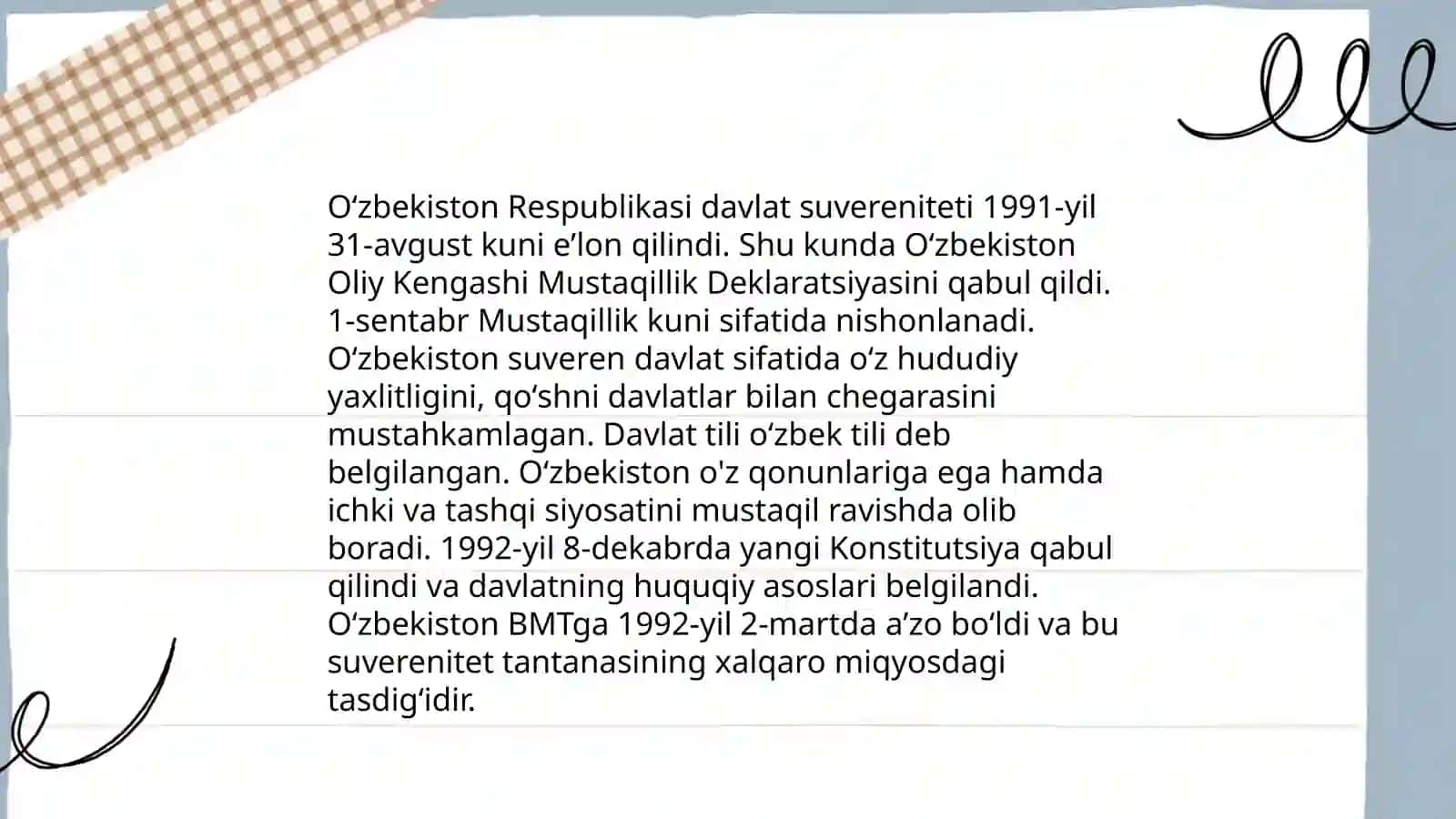 O'zbekiston konstitutsiyasida mustaqil davlat belgilari 3
