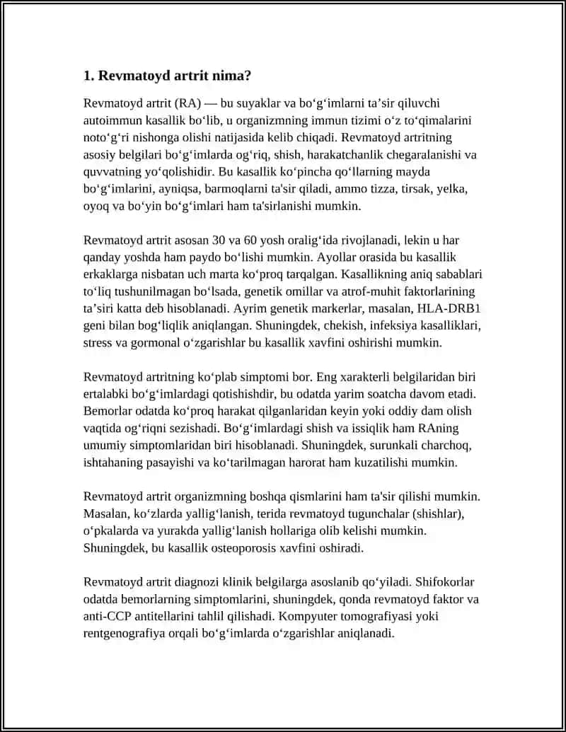 REFERAT TOSHKENT DAVLAT TIBBIYOT UNIVESTITETI 3