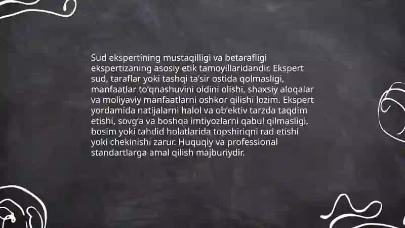 Sud ekspertizasining etik masalalari 3