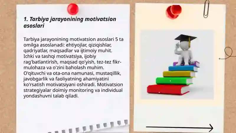 Tarbiya jarayonining motivation va mazmuni 3