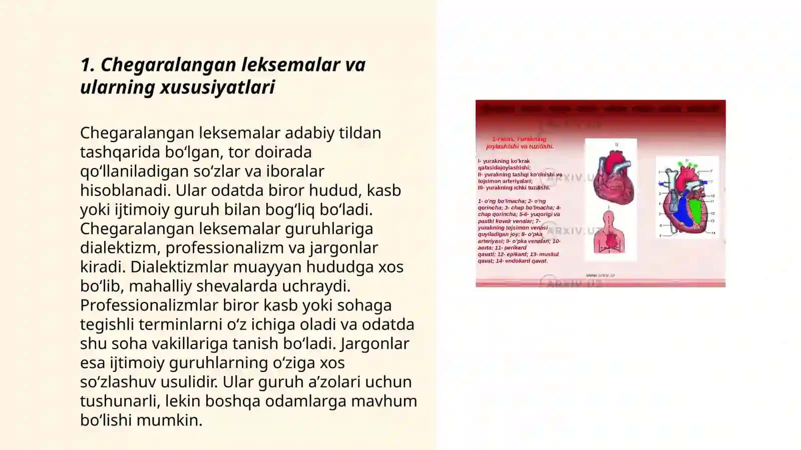Chegaralangan va chegaralanmagan leksemalar 3