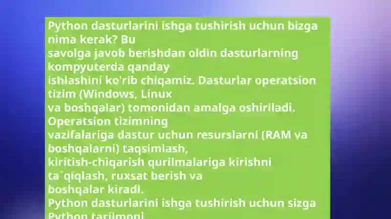 Python dasturlash tilida Argument va Parameterlar 3