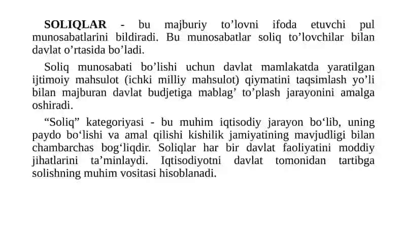 Soliqlar va soliqqa tortish 3