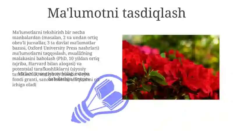 Axborot turlari va ishonchligi 3