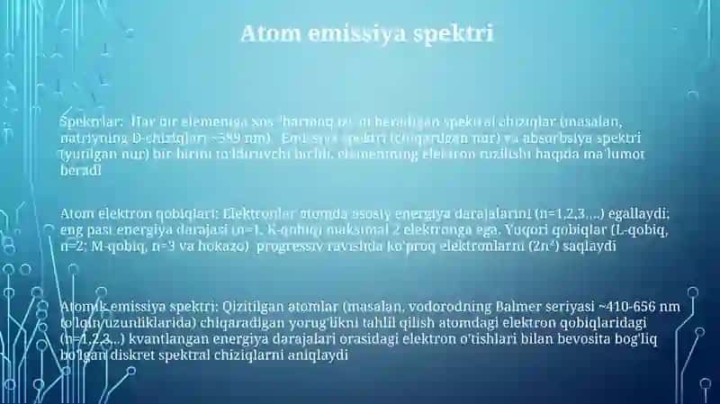 Spektrlar.Atomlarningelektronqobiqlari 3