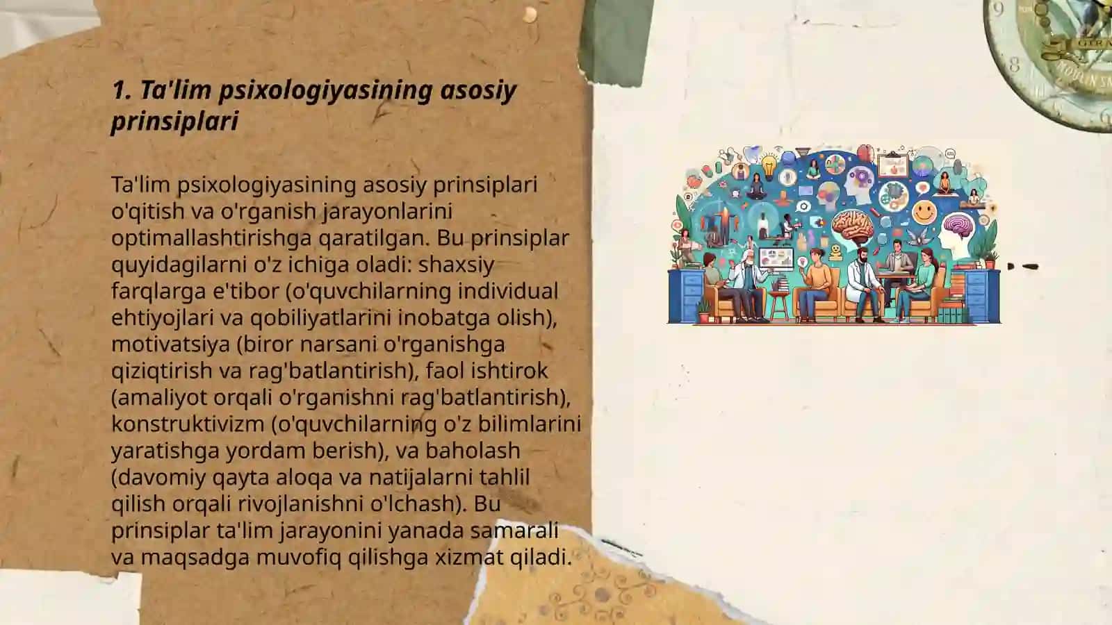 Ta'lim psixologiyasining asosiy prinsiplari 3