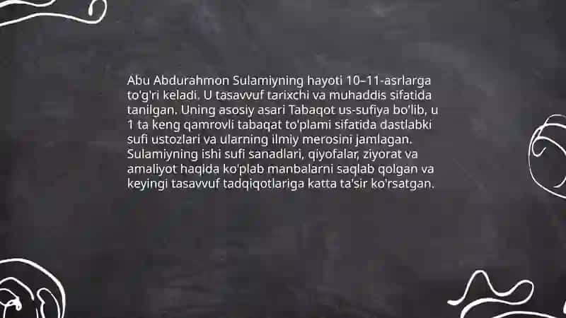 "Tabaqot us-sufiya" 3