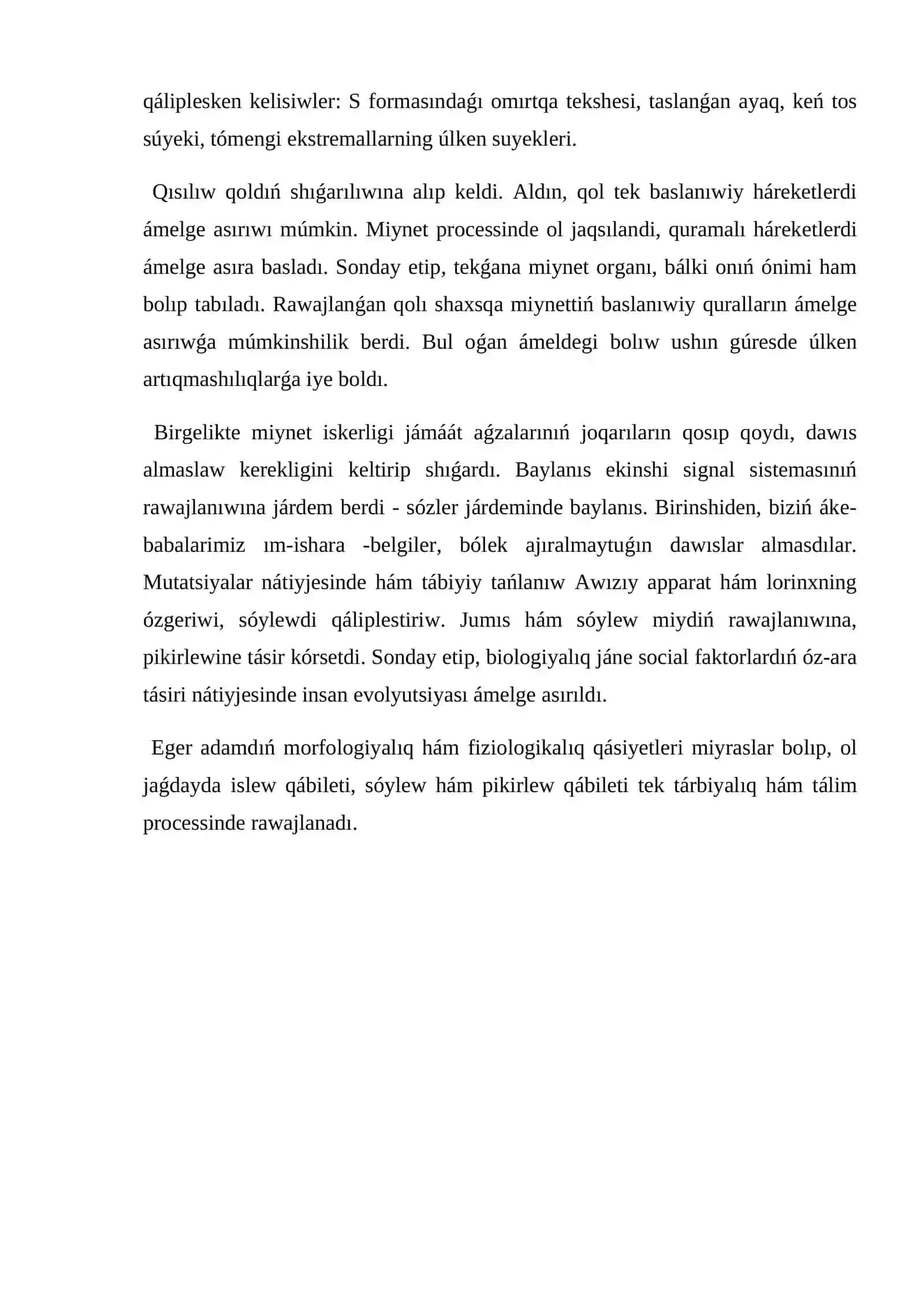 Antropogenezdiń háreketlendiriwshi faktorları 3