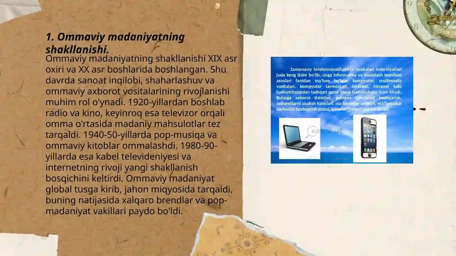 Ommaviy madaniyatning shakllanish va turlari 3