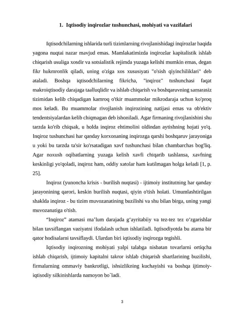 IQTISODIY INQIROZLARNING MAZMUNI VA VUJUDGA KELISH SABABLARI 3