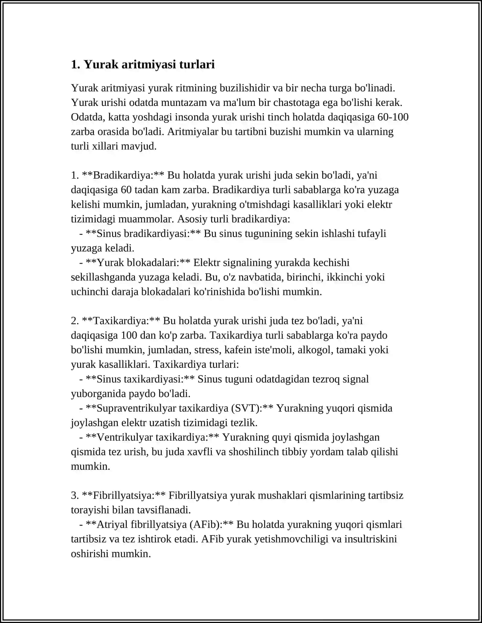 YURAK RITMI O’TKAZUVCHANLIK BUZILISHLARI 3