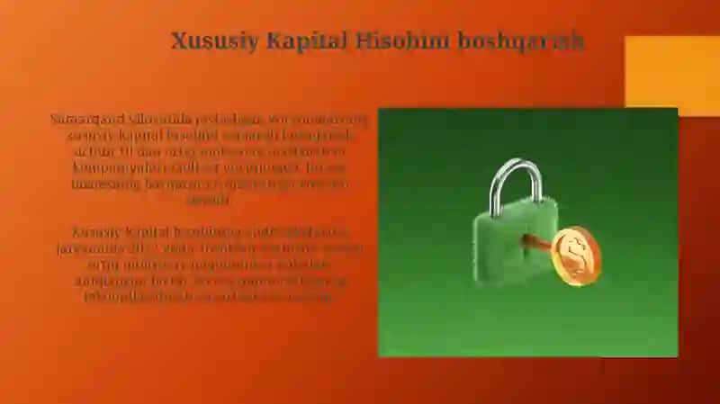 Xususiy kapital hisobi 3