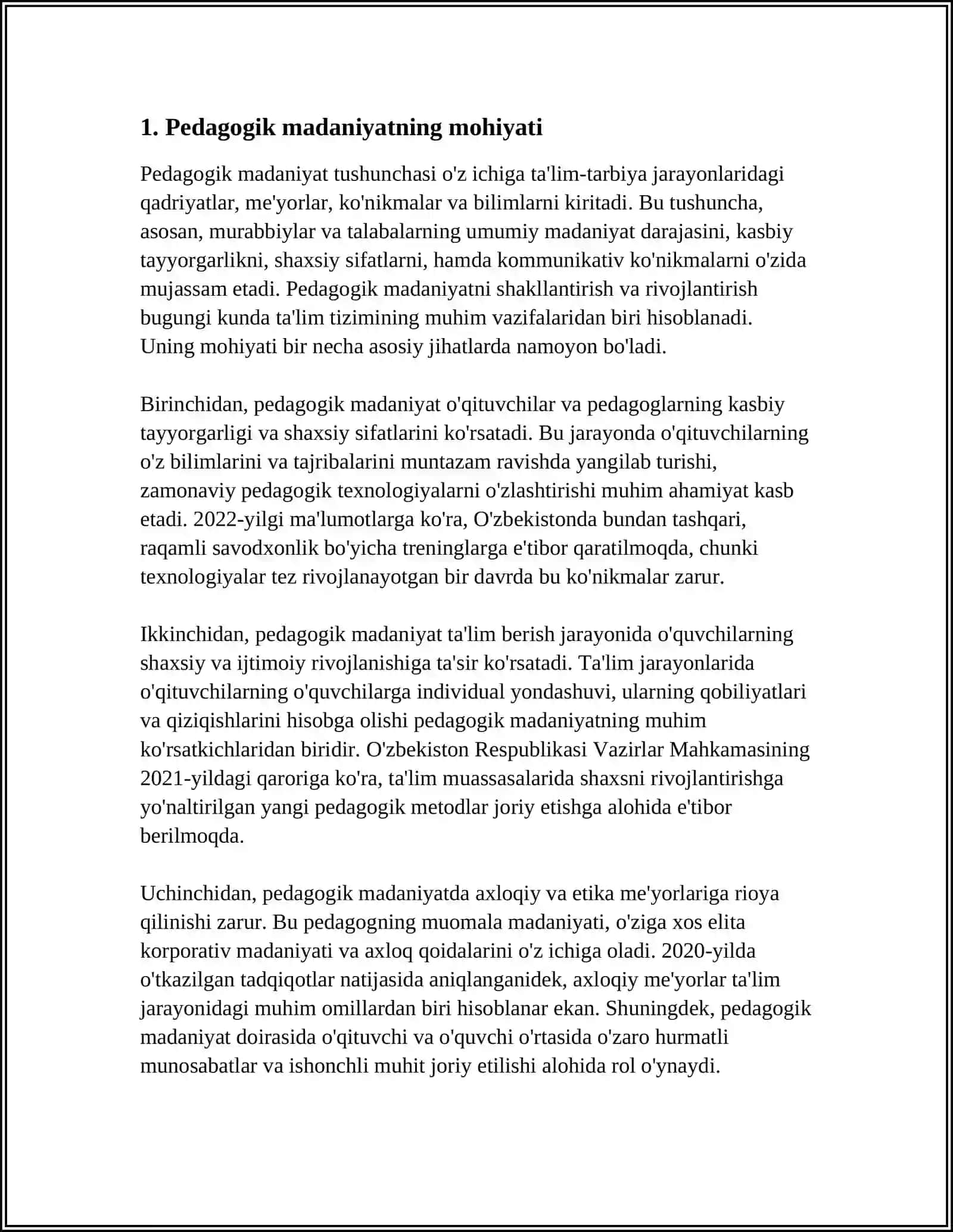 PEDAGOGIK MADANIYATNING TUZULISHI 3