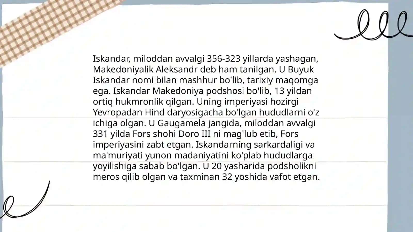 Saddi Iskandariy asarida Iskandar obrazi 3